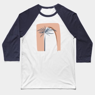 Oriental Arch and Palm Tree earthy minimalist natural art abstract Baseball T-Shirt